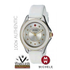 Michele MWW27A000024 Cape White Silicone Strap 40mm Case Women's Watch- Swiss Watch