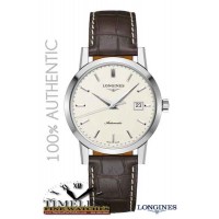 Longines L48254922 Men's Heritage 1832 Automatic Men's Brown Leather Strap Watch